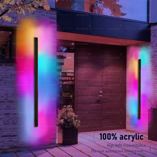 Waterproof Outdoor IP65 RGB Wall Light 30CM 10W Outdoor Wall Light