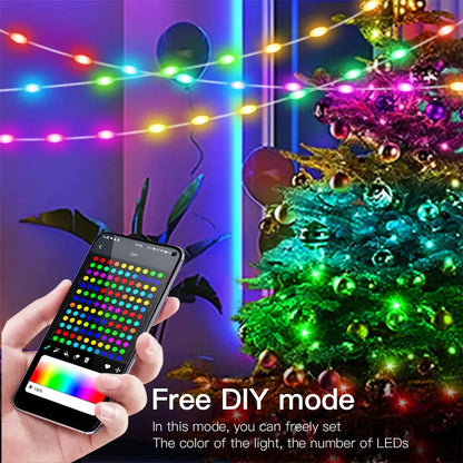 Christmas Light Bluetooth String Lights Festive Lights RGBIC String Light